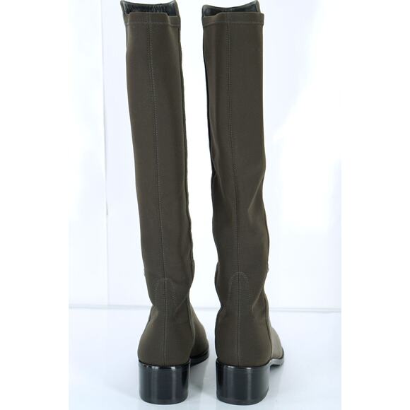 Stuart Weitzman Grey Suede Mezzaluna Stretch Riding Boots Size 5 NIB 5050 $665 - Picture 8 of 10